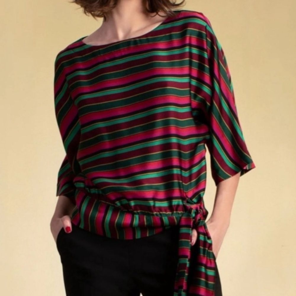 Trina Turk On the Rock Blouse,Trina Turk Blouse,vibrant colorful blouse NEW